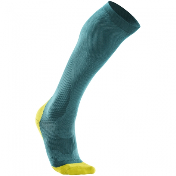 2XU Performance kompressions socks Dunkelgrün/Gelb Damen WA2443e 2015 WA2443ePCKLMN